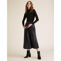 Pleated Midi Skirt black | Marks & Spencer IE