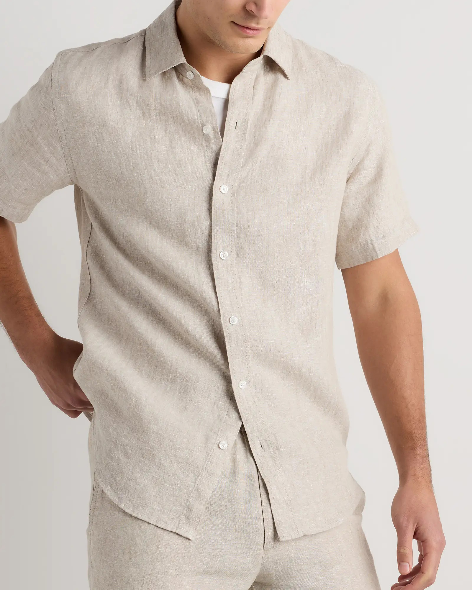 100% European Linen Relaxed Short Sleeve Shirt | Quince