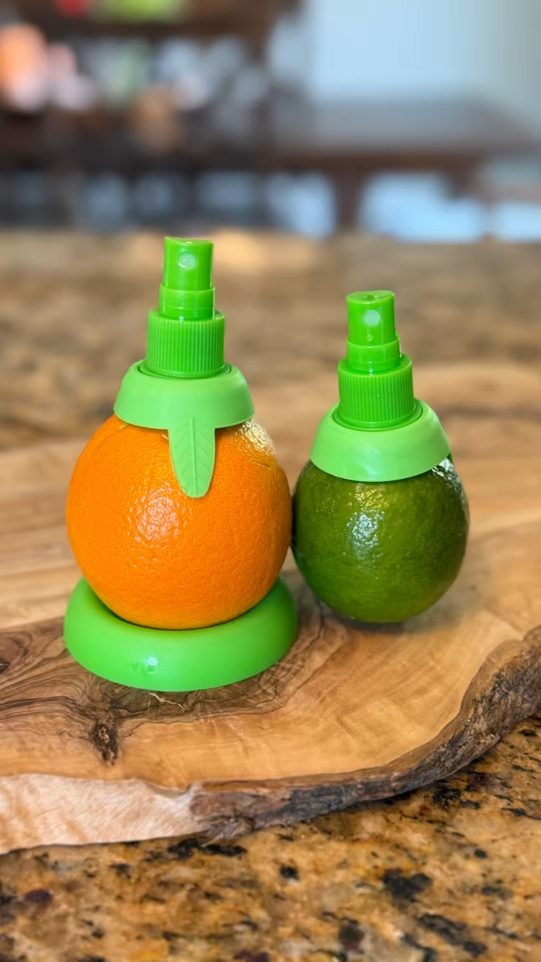 These citrus sprayers from Amazon are genius! Just twist them into a lemon, lime, or orange and spritz fresh juice right onto your food. No cutting or squeezing needed. Great for cooking, barbecues, or adding a quick zing to your drink. #amazonhome 