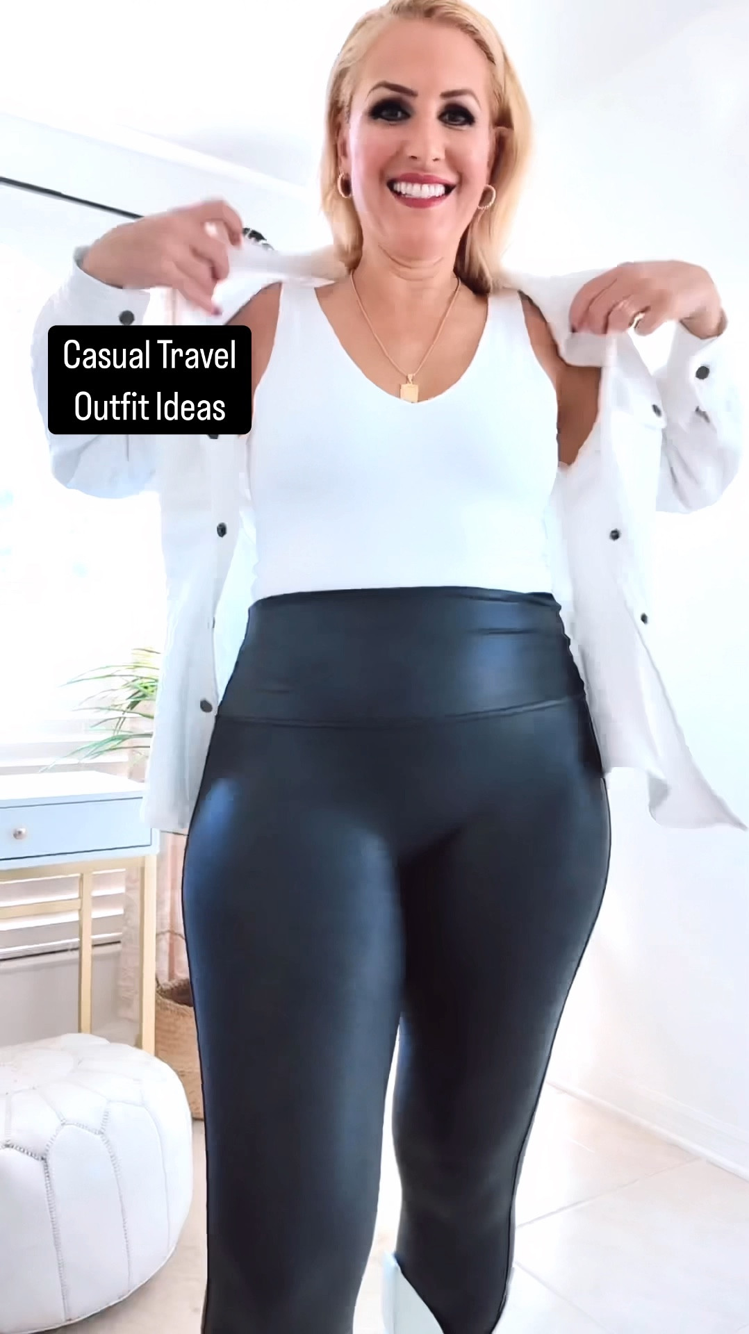 I’ll be taking this casual fall look to Jackson Hole Wyoming when I’m visiting this fall. A shacket jacket is a must have piece in your wardrobe. 

I’m wearing a small shacket. This runs big, size down. Wearing a medium bodysuit and large faux leather leggings. This shacket jacket will keep you so warm and is super comfortable too.

Shacket Jacket small 
Bodysuit medium 
Spanx leggings large
Cowboy boots size 10  


#LTKFindsUnder50 #LTKShoeCrush #LTKMidsize #LTKSeasonal #LTKTravel #LTKFallSale #LTKCon #LTKActive #LTKFindsUnder100 #LTKU #LTKItBag #LTKBacktoSchool #LTKStyleTip #LTKOver40 #LTKVideo