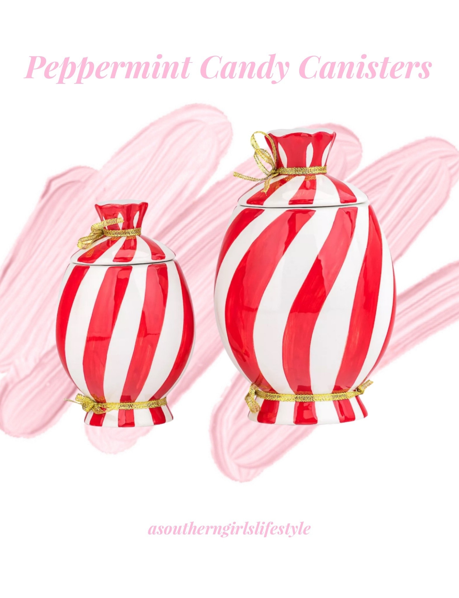 On Sale - set of 2 Figural Peppermint Candy Canisters 

Christmas Decor. Christmas Home. Christmas Kitchen  

#LTKSeasonal #LTKHome #LTKHoliday
