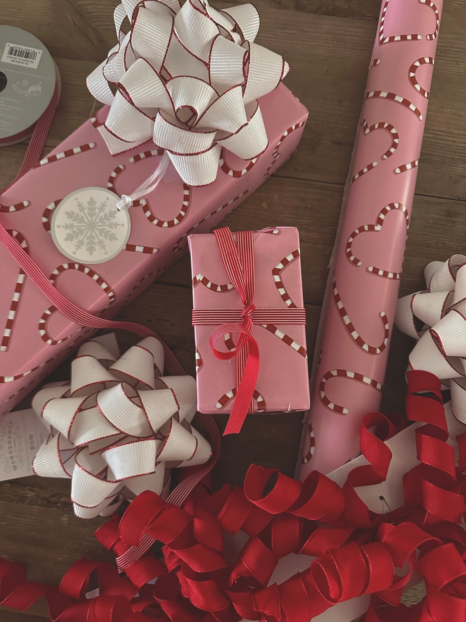 Wrapping paper I got for the girls’ gifts 