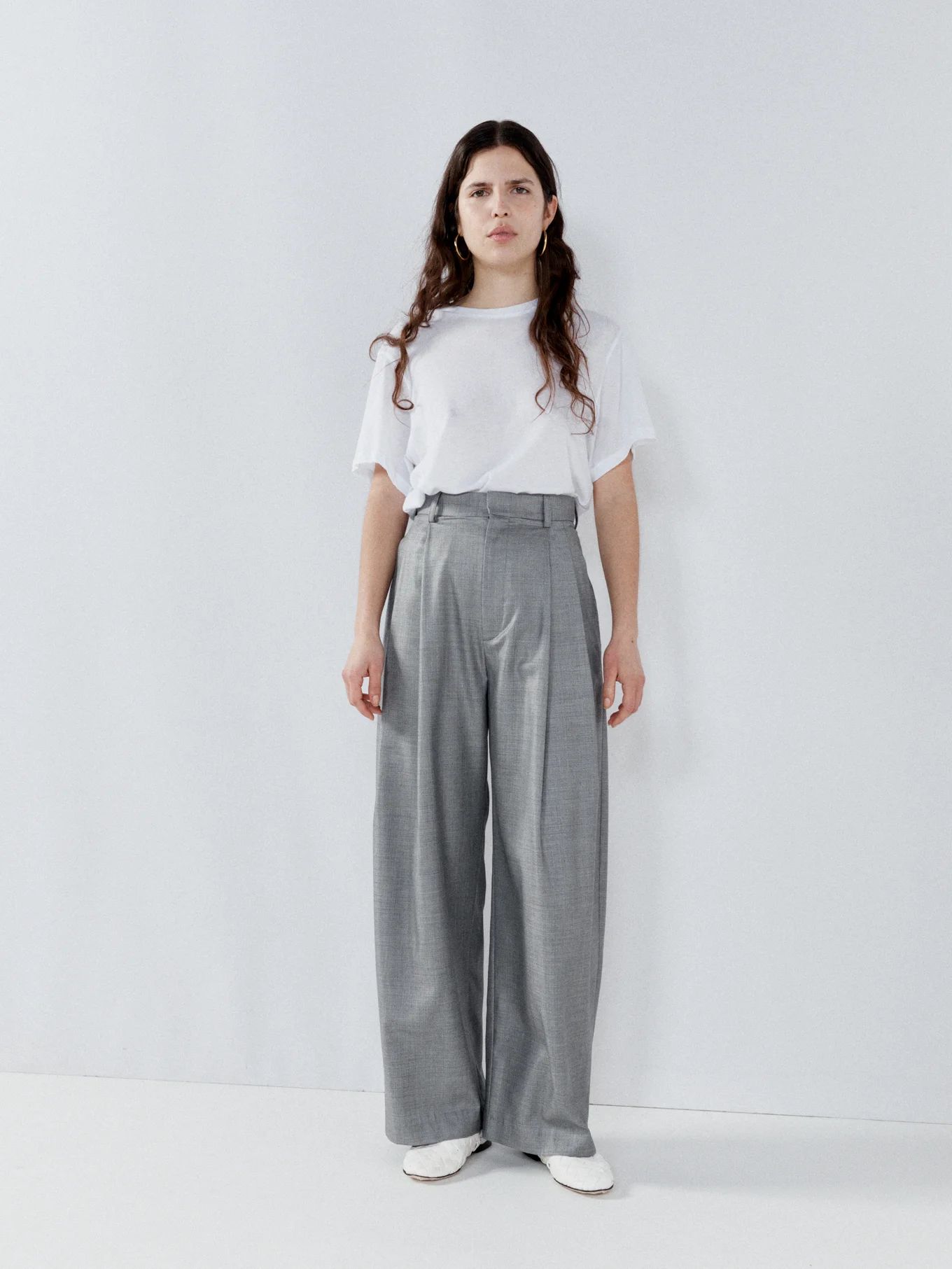 Wide-leg wool and silk-blend trousers | Matches (UK)