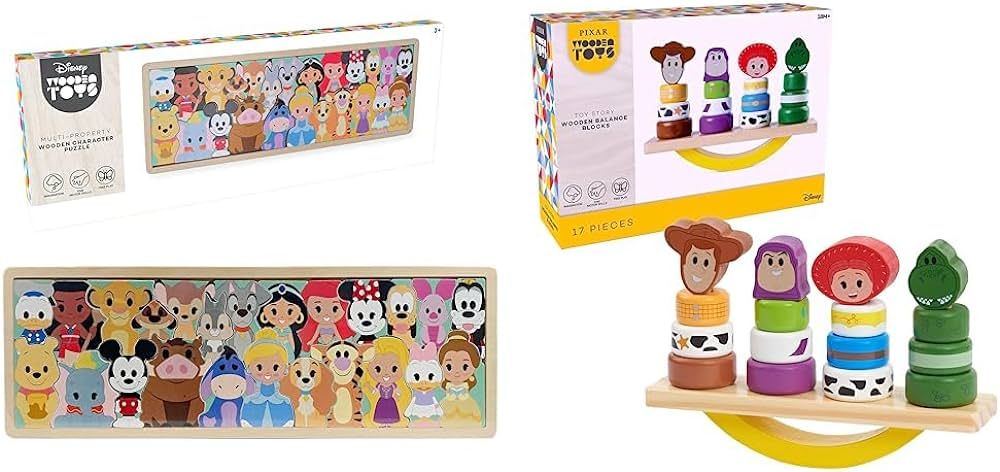 Disney Wooden Toys Character Puzzle, 25-Pieces, Amazon Exclusive, by Just Play & Toy Story Balanc... | Amazon (US)