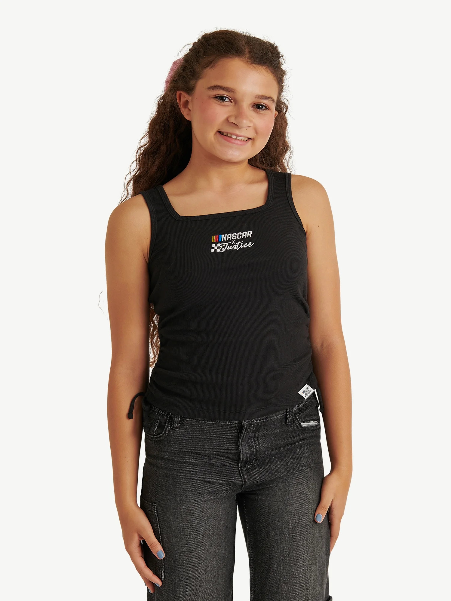 Justice Girl's NASCAR X Justice Collab Cinch Tank, Sizes XS - XLP | Walmart (US)