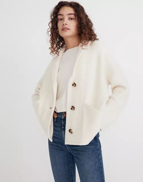 Herringbone Sweater Blazer | Madewell