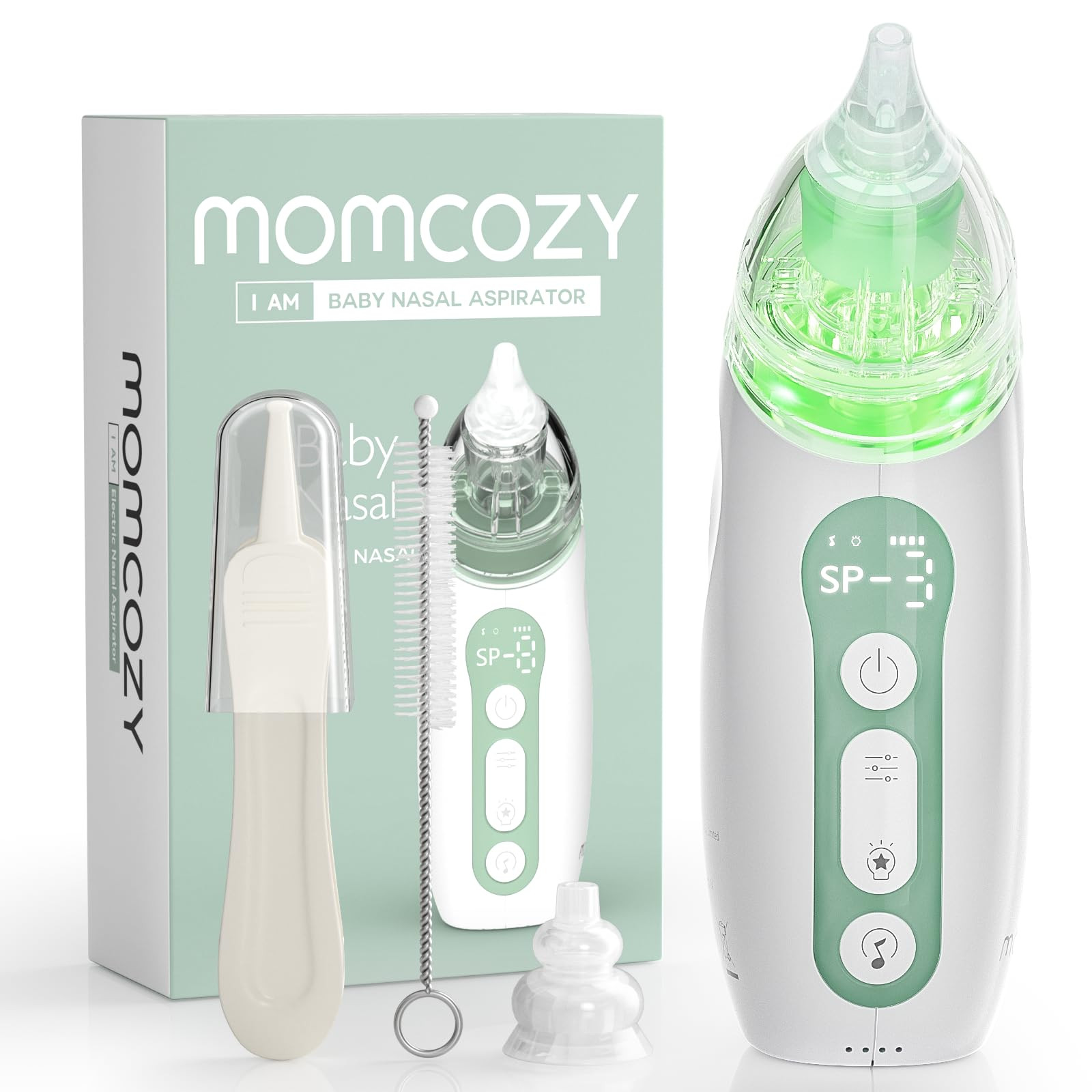 Momcozy Baby Nasal Aspirator, 3 Suction Levels Electric Nasal Aspirator for Baby, Portable Baby N... | Amazon (US)