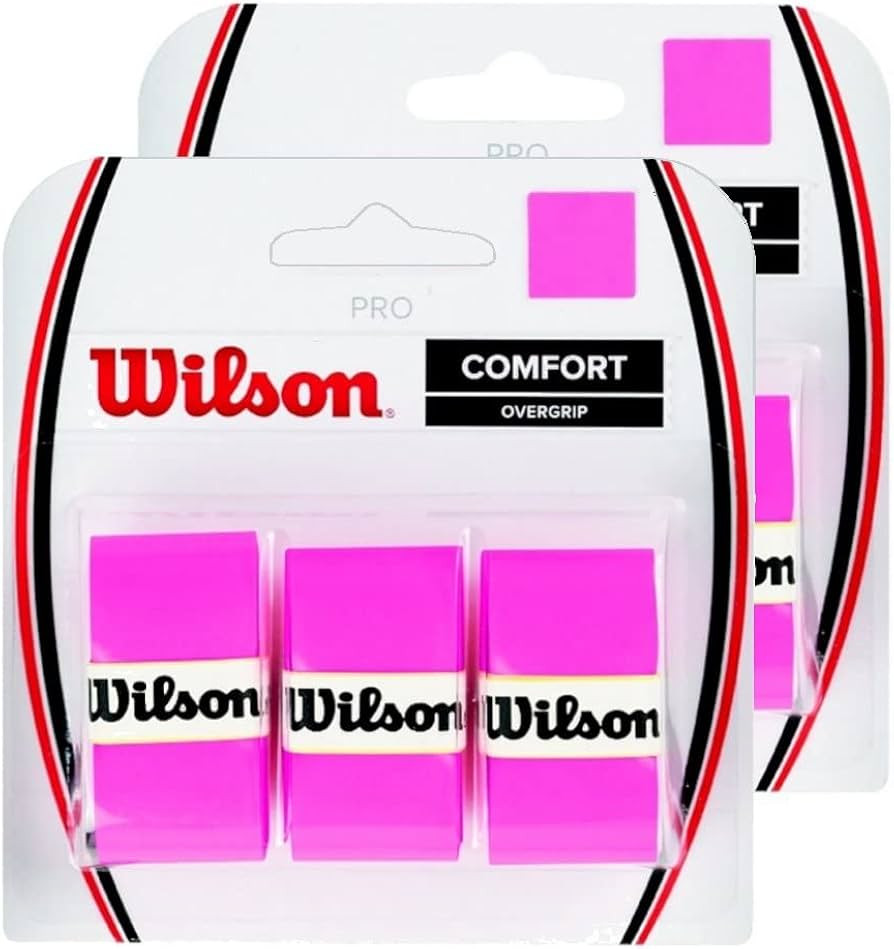 2 of Wilson Pro Overgrip Comfort 3 Packs (Total 6 Strips of overgrip) - Choice of Colors | Amazon (US)