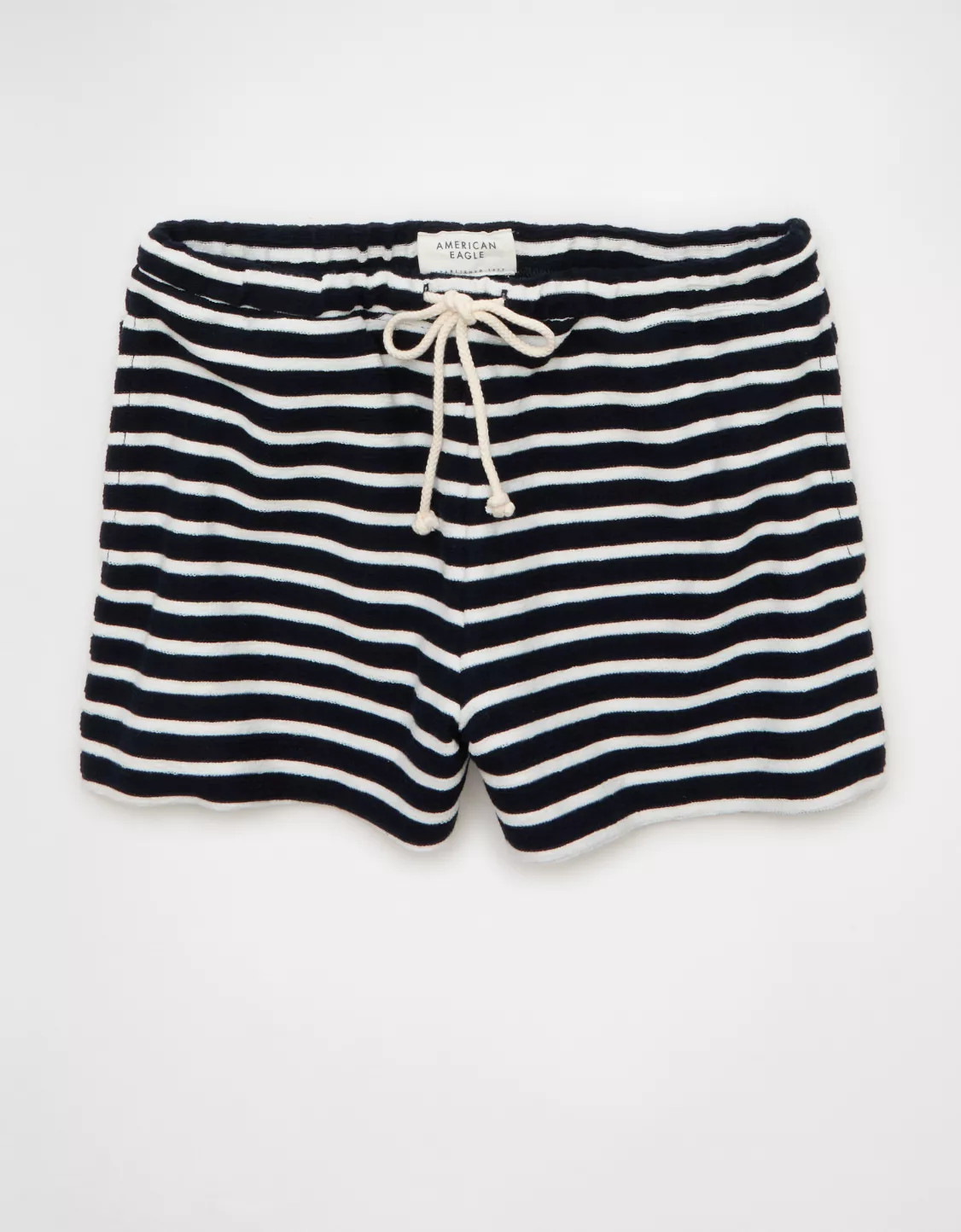 AE High-Waisted Micro Waistband Fleece Short | American Eagle Outfitters (US & CA)