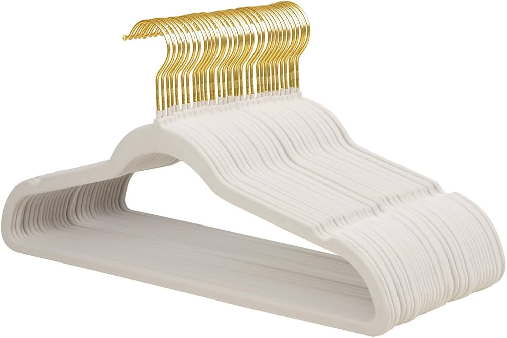 ManGotree Velvet Hangers, Coat&Suite Hangers, No-Slip Hangers, Ultra-Slim Space Saving Hangers, S... | Amazon (US)