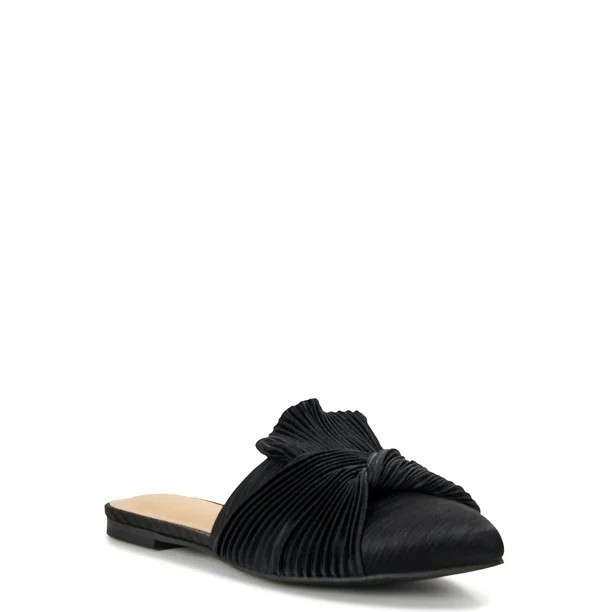 Scoop Women's Crinkle Satin Mules | Walmart (US)