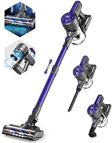 Cordless Vacuum, Stick Cordless Vacuum Cleaner with 2200mAh Powerful Lithium Batteries, Up to 30 ... | Amazon (US)