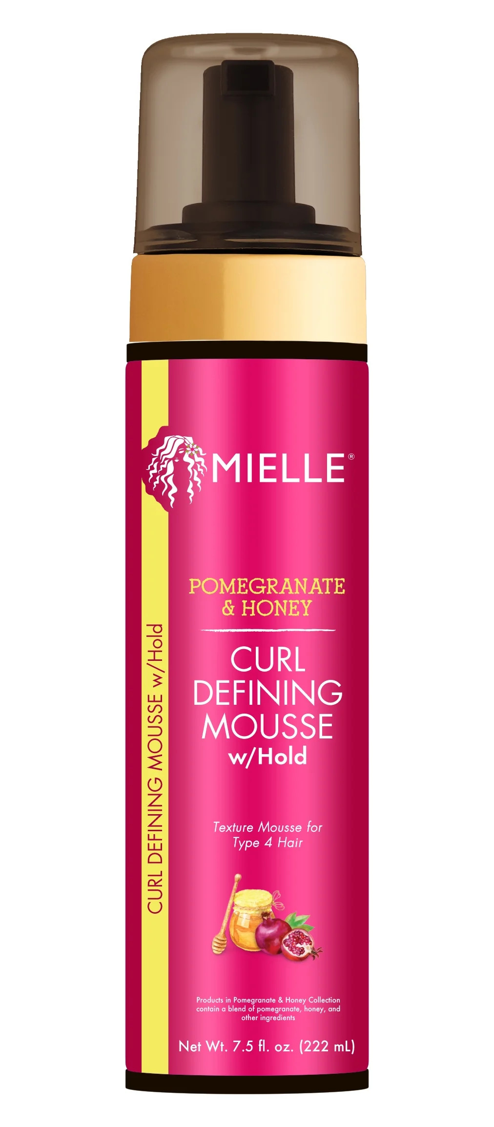 Mielle Pomegranate & Honey Curl Defining Mousse W/ Hold, 7.5Oz | Walmart (US)