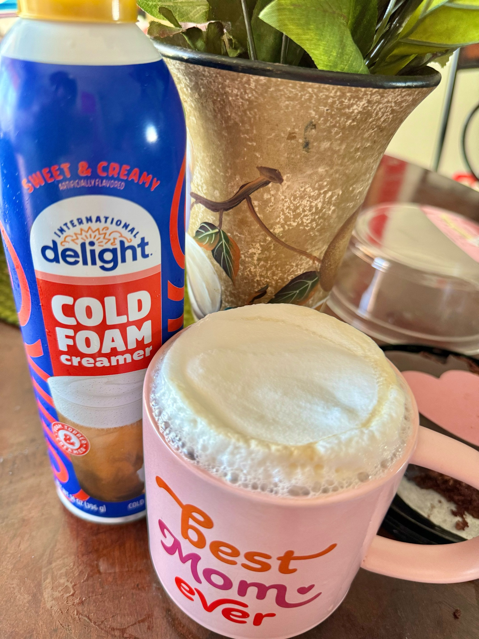 What sweet creams are made of! Say Hello to Cold Foam at home with International Delight’s Cold Foam Coffee Creamer. This cold foam creamer adds a thick, sippable foam topper and creams your coffee with delicious flavor. No need for extra machines or frothers. With just the push of a button, you can add a foamy, creamy layer of sweet flavor to your at-home coffee creations. Simply shake it up, layer it on, and watch your hot or cold coffee turn into a flavorful cold foam creation that used to require a trip to the coffeehouse. 

Plus, it’s lactose and gluten free!

#LTKfamily #LTKhome #LTKparties