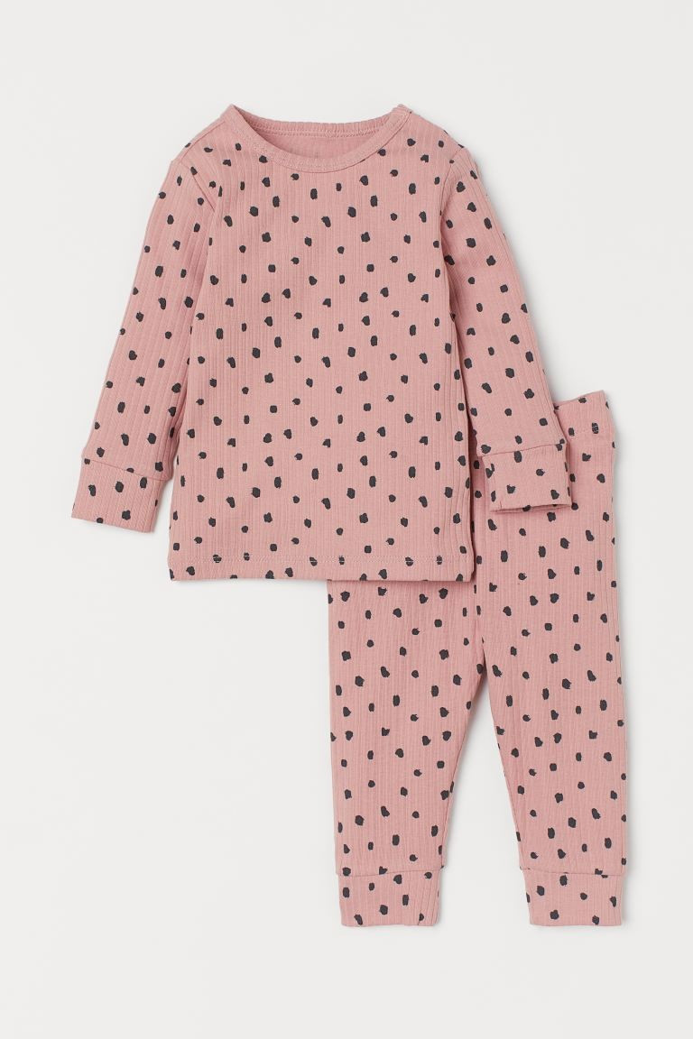 2-piece Ribbed Cotton Set | H&M (US + CA)