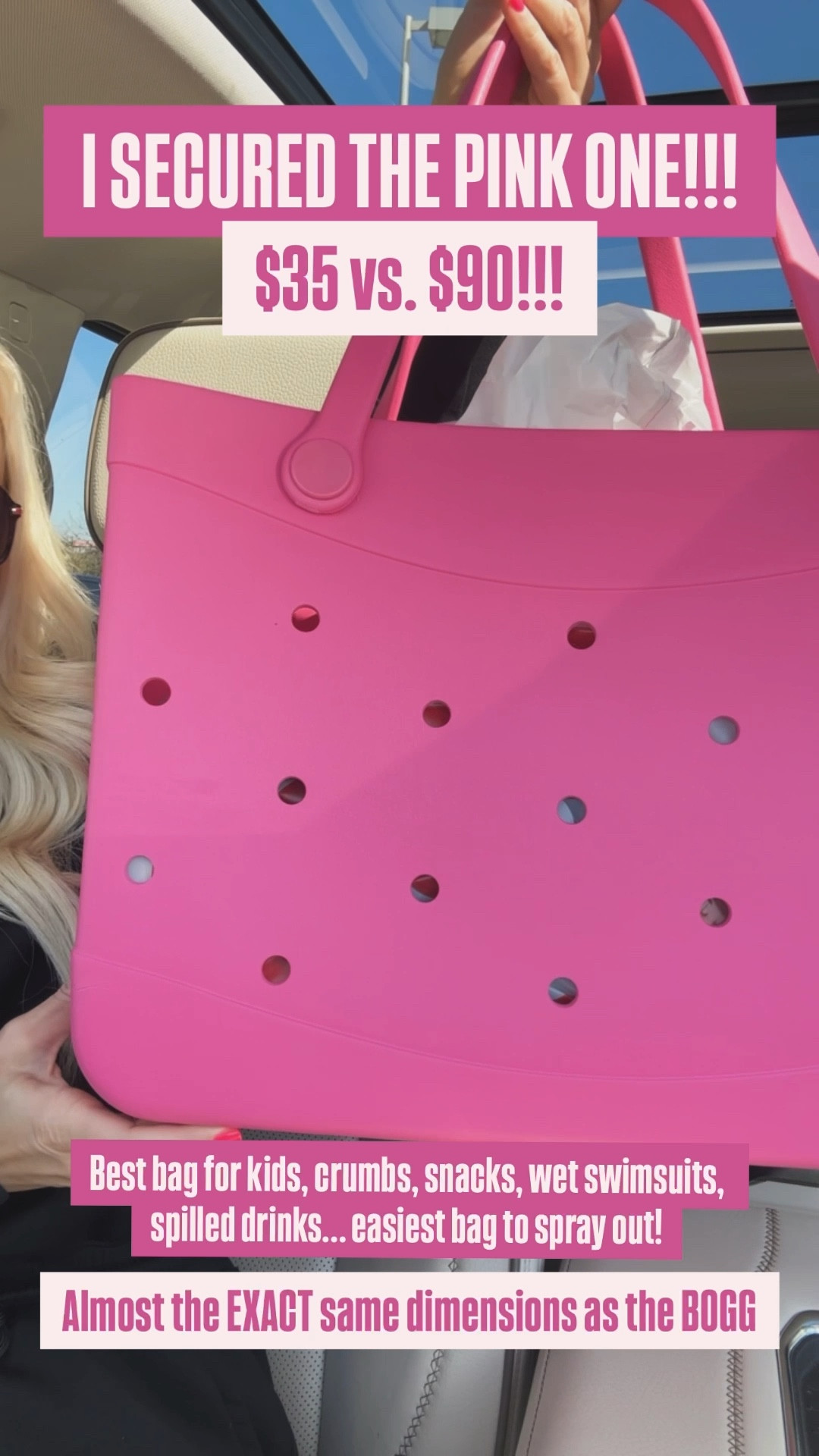 TARGET VERSION OF THE BOGG - The best $35 beach bag you will ever have! I used my BOGG  bag every single day and I plan to use this one every single day as well! It’s just $35 versus 90 for the original BOGG BAG. 

#LTKFamily #LTKWatchNow #LTKKids