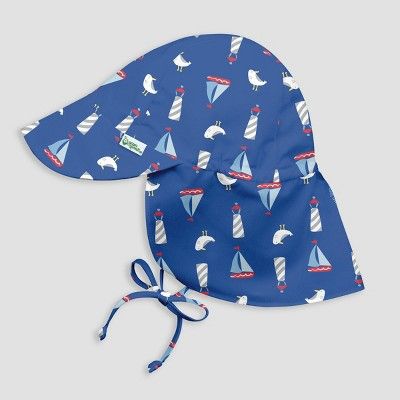 green sprouts Toddler Boys' Sailboat Floppy Swim Hat - Royal Blue | Target