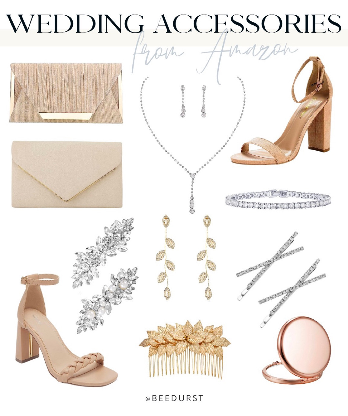 Wedding accessories from Amazon, formal attire accessories, wedding guest accessories, wedding guest fashion, wedding guest ideas, nude heels

#LTKunder50 #LTKwedding #LTKSeasonal