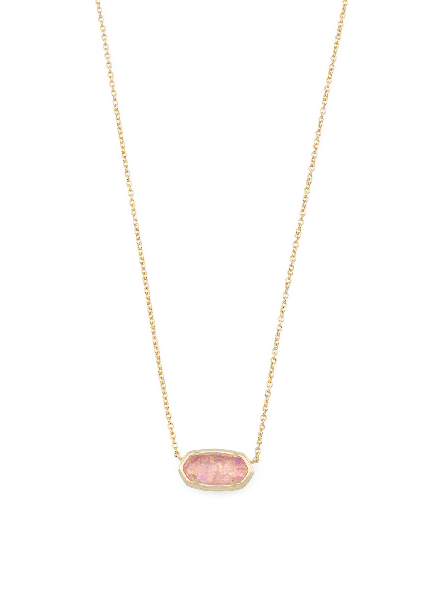Gold Elisa Light Pink Cubic Zirconia Necklace | TJ Maxx