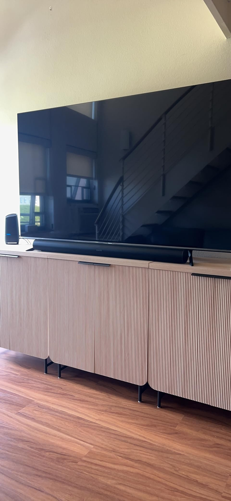 Walker Edison Lowen Contemporary Fluted-Door Accent Cabinet 32 Inch Coastal Oak | Amazon (US)