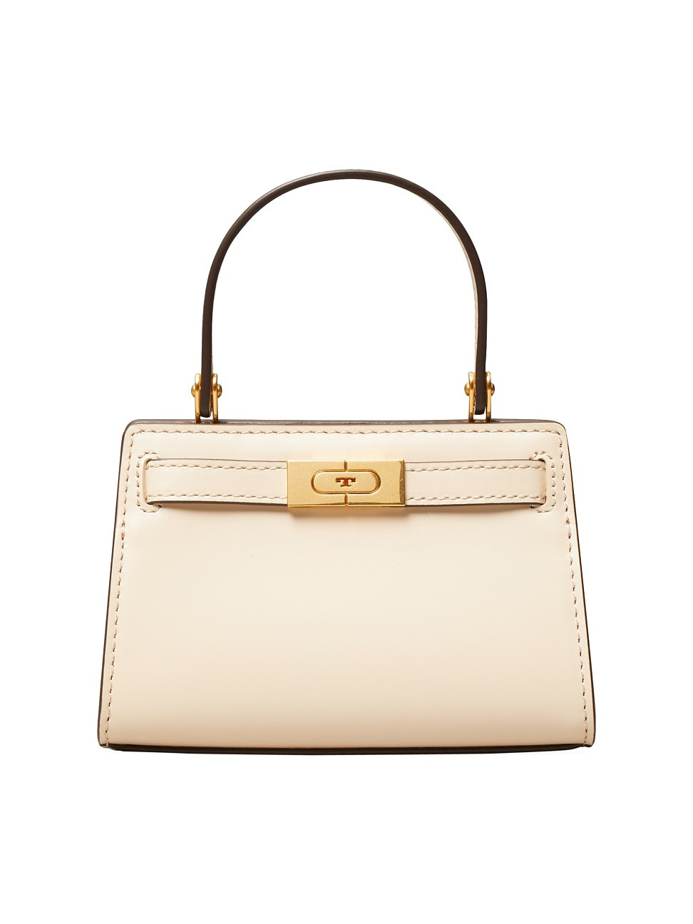 Tory Burch Women's Nano Lee Radziwill Leather Satchel - Cream | Saks Fifth Avenue