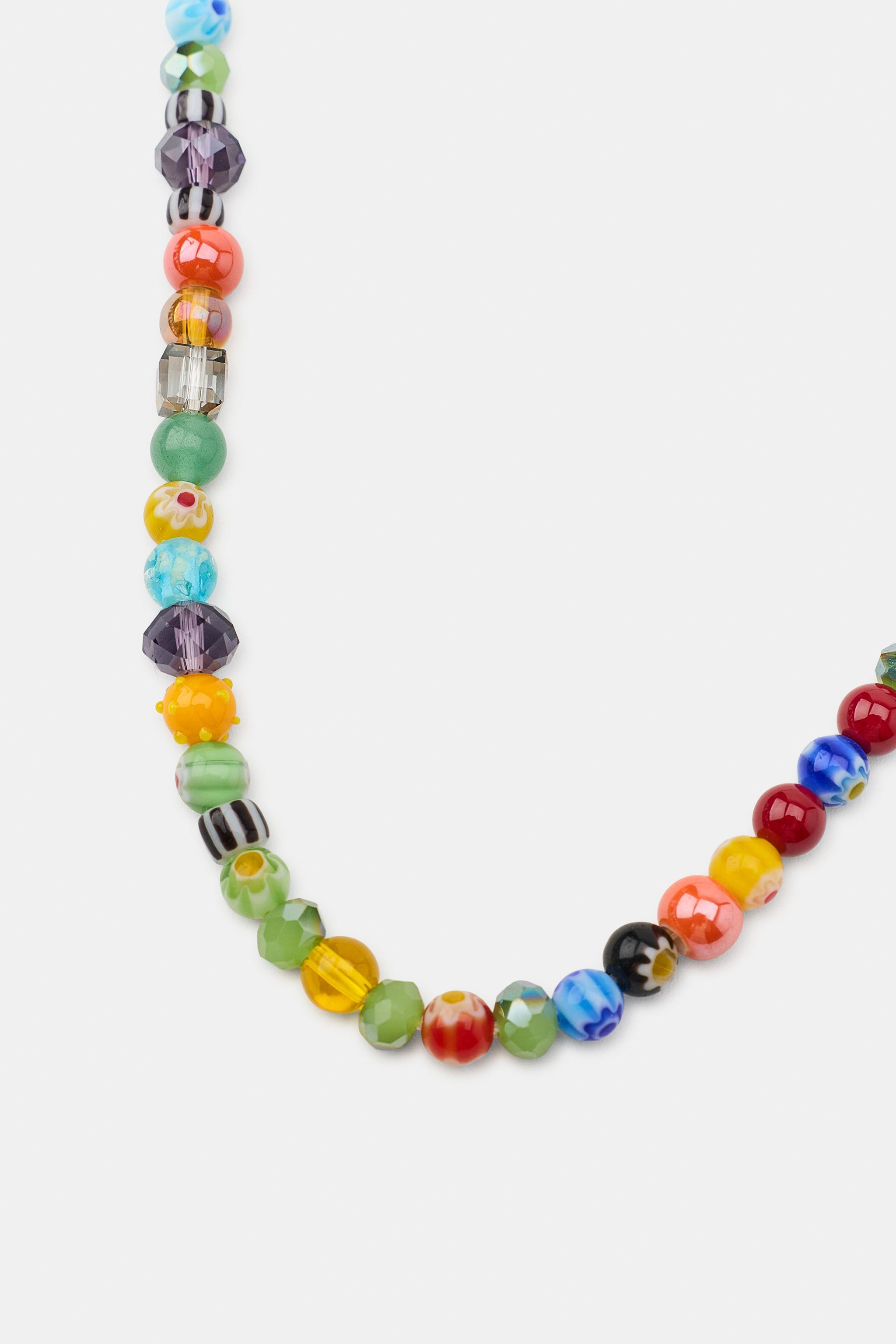 COMBINED BEAD NECKLACE | Zara US