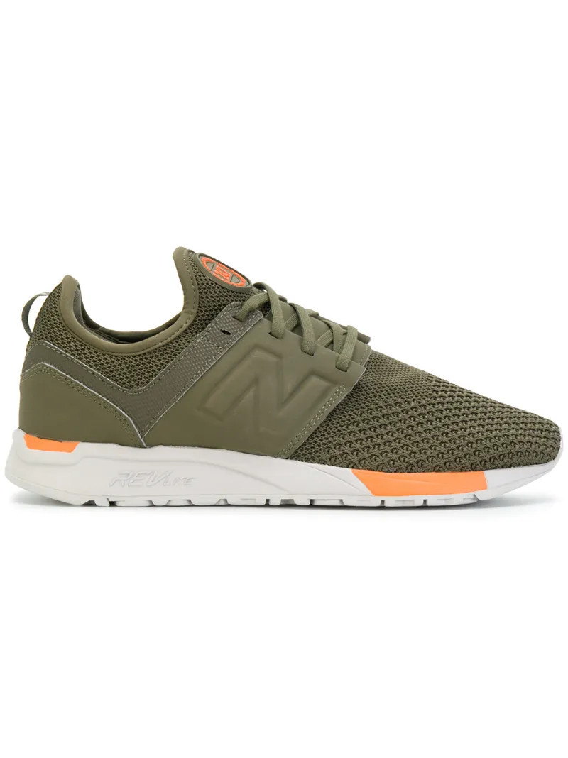 New Balance - 247 sneakers - men - Cotton/Neoprene/Polyamide/rubber - 8.5, Green, Cotton/Neoprene/Polyamide/rubber | FarFetch US