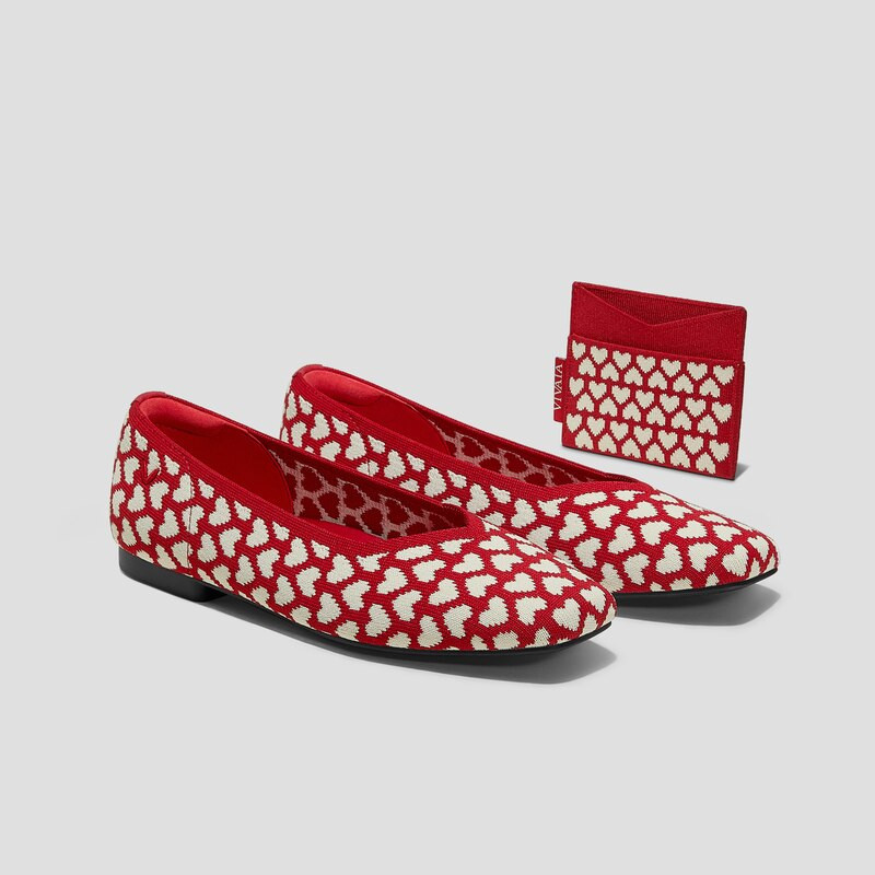 New
     
  Valentine's Day Limited Edition - Square Toe V-Cut Flats (Margot 2.0) | VIVAIA