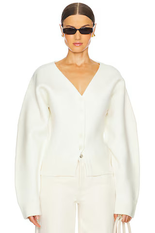 Arlet Knit Cardigan in Black | Revolve Clothing (Global)