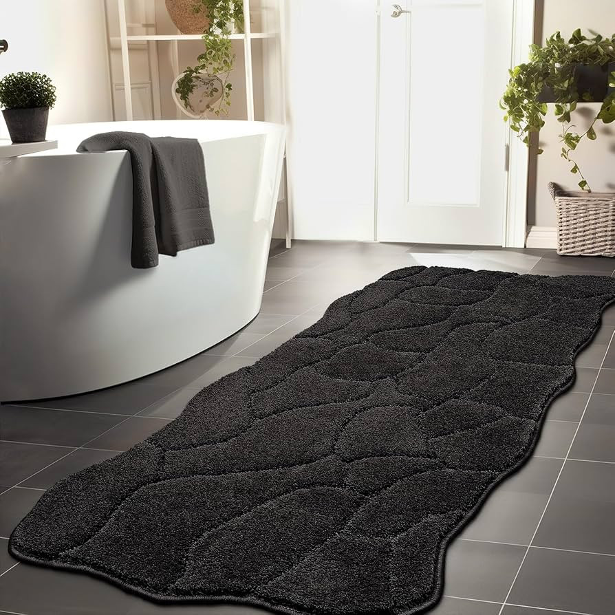 Large Bathroom Rugs Runner, 24x59 Extra Soft Absorbent Shaggy Long Bath Mats, Non-Slip Machine Wa... | Amazon (US)