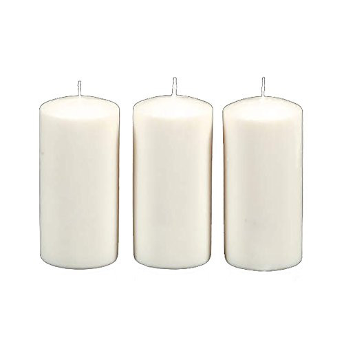 DYNAMIC COLLECTIONS 3 Pillar Candles value pack, White | Amazon (US)