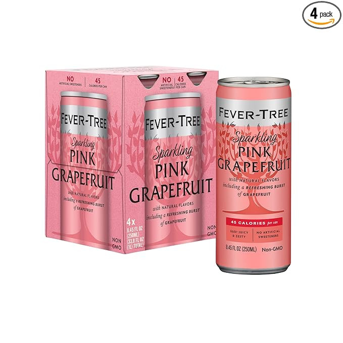 Fever-Tree Sparkling Pink Grapefruit - Premium Quality Mixer - Refreshing Beverage for Cocktails ... | Amazon (US)