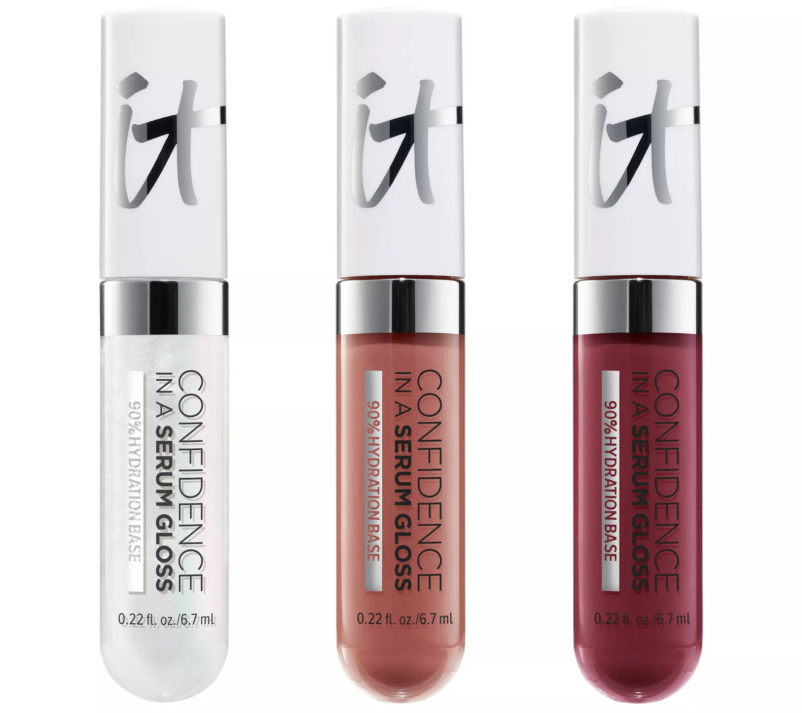 IT Cosmetics Confidence in a Serum Lip Gloss Plumping Trio | QVC