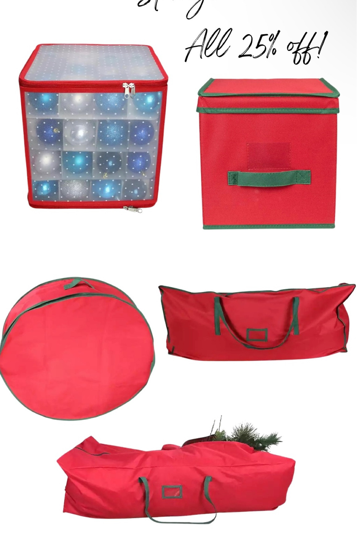Christmas decor storage, wreath storage, tree storage, ornament storage

#LTKHoliday #LTKsalealert #LTKhome