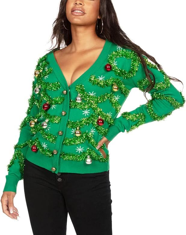 Tipsy Elves Classic Cute Cardigan Ugly Christmas Sweaters for Women with Fun Patterns and Animals | Amazon (US)