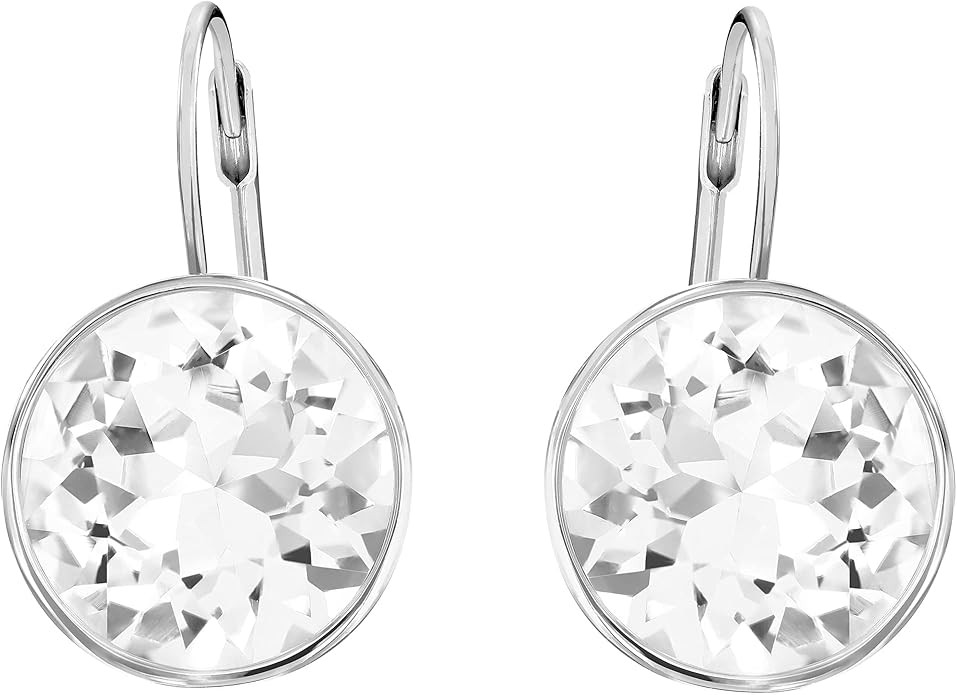 SWAROVSKI Women's Bella Heart Earrings Collection, Pink Crystals, Clear Crystals | Amazon (US)