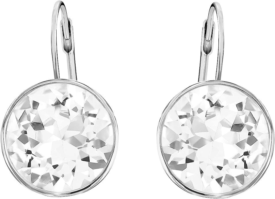 SWAROVSKI Women's Bella Heart Earrings Collection, Pink Crystals, Clear Crystals | Amazon (US)