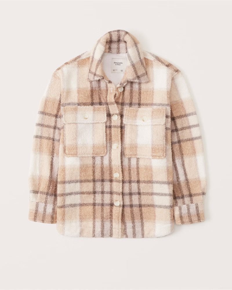 Sherpa Shirt Jacket | Abercrombie & Fitch (US)