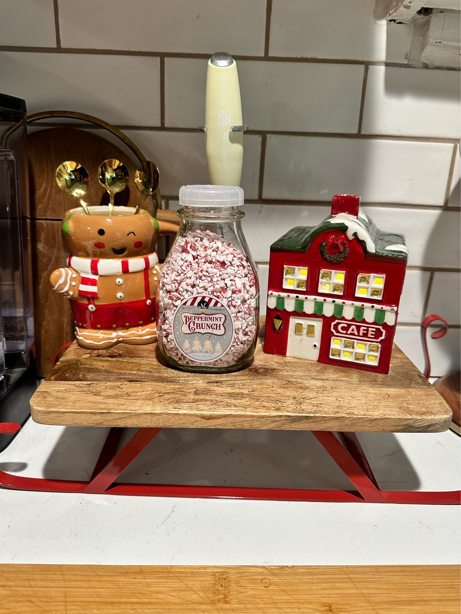 The cutest little Christmas coffee bar setup ☕️🎄

#LTKSeasonal #LTKHome #LTKGiftGuide
