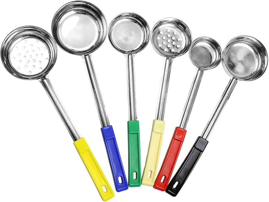 Darware Portion Control Serving Spoons (6-Piece Ladle Set); w 1/4 Cup, 1/2 Cup, 3/4 Cup & 1 Cup (... | Amazon (US)