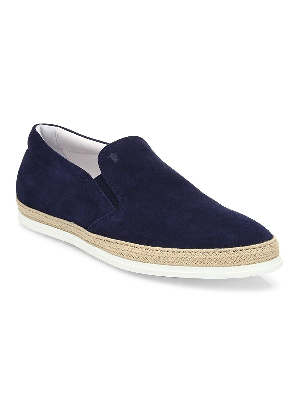 Tod's Men's Suede Espadrille Sneakers - Blue - Size 7 | Saks Fifth Avenue