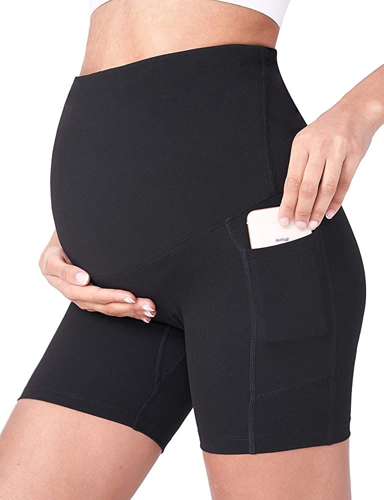 Maternity Biker Yoga Shorts | Amazon (US)