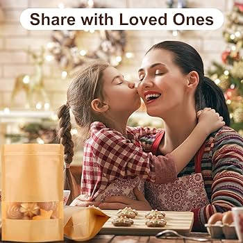 Geosar 300 pcs Kraft Bags with Window 6 x 9 Inch Kraft Stand Pouches Bulk Zipper Paper Pouches Fo... | Amazon (US)