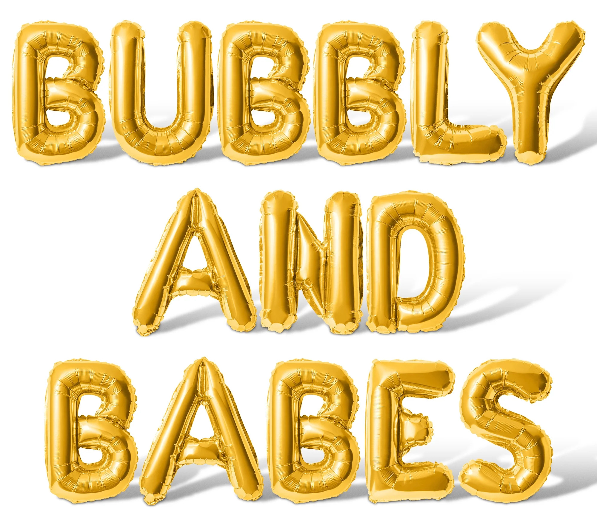 Letter Balloons - BUBBLY AND BABES 16" Inch Alphabet Letters Foil Mylar Balloon Galentines Day Pa... | Walmart (US)
