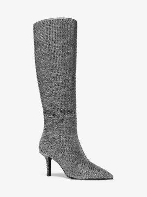 Katerina Crystal-Embellished Knee-High Boot | Michael Kors US