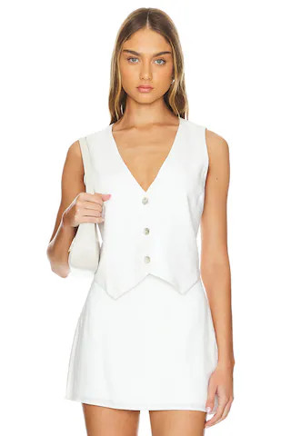 Show Me Your Mumu Vicky Vest in White. - size L | Revolve Clothing (Global)