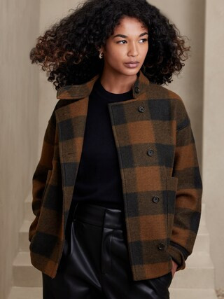 Plaid Pocket Jacket | Banana Republic Factory