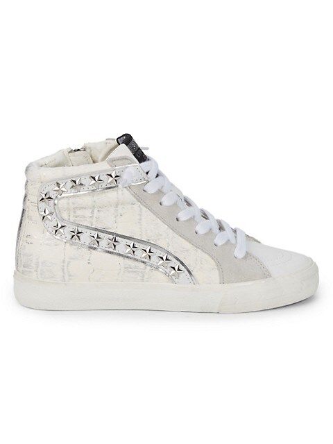 High Star Calf Hair Embelished High-Top Sneakers | Saks Fifth Avenue OFF 5TH
