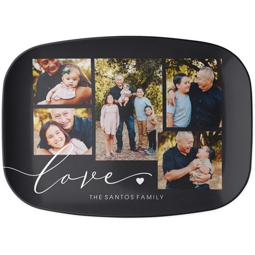 Serving Platters: Love Heart Script 10x14 Gray Shutterfly | Shutterfly