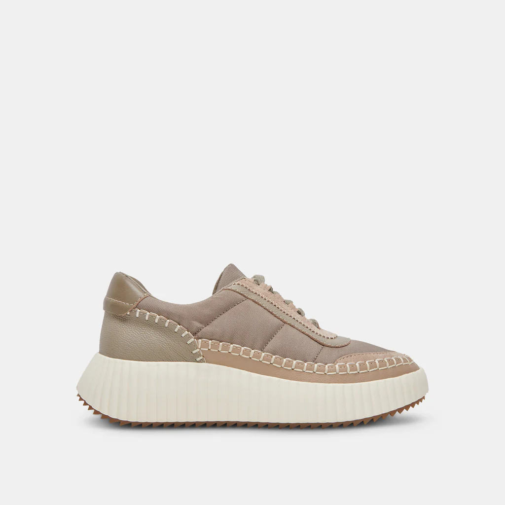 DOLEN NYLON SNEAKERS DK TAUPE NYLON | DolceVita.com